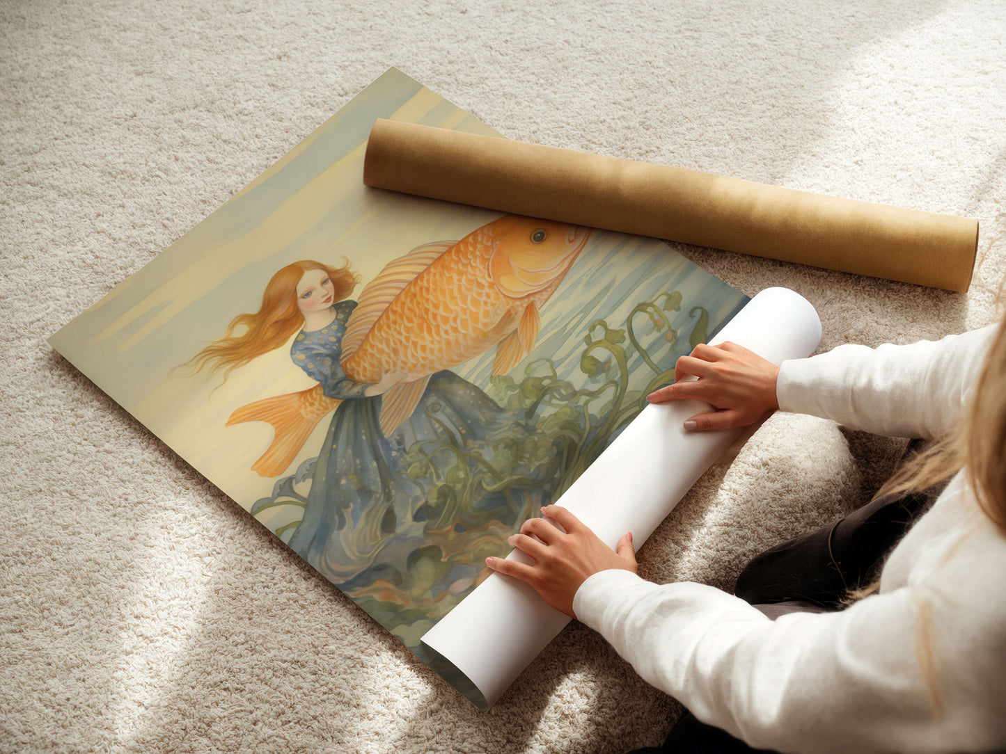 Poster - Mystical Mermaid Goldfish