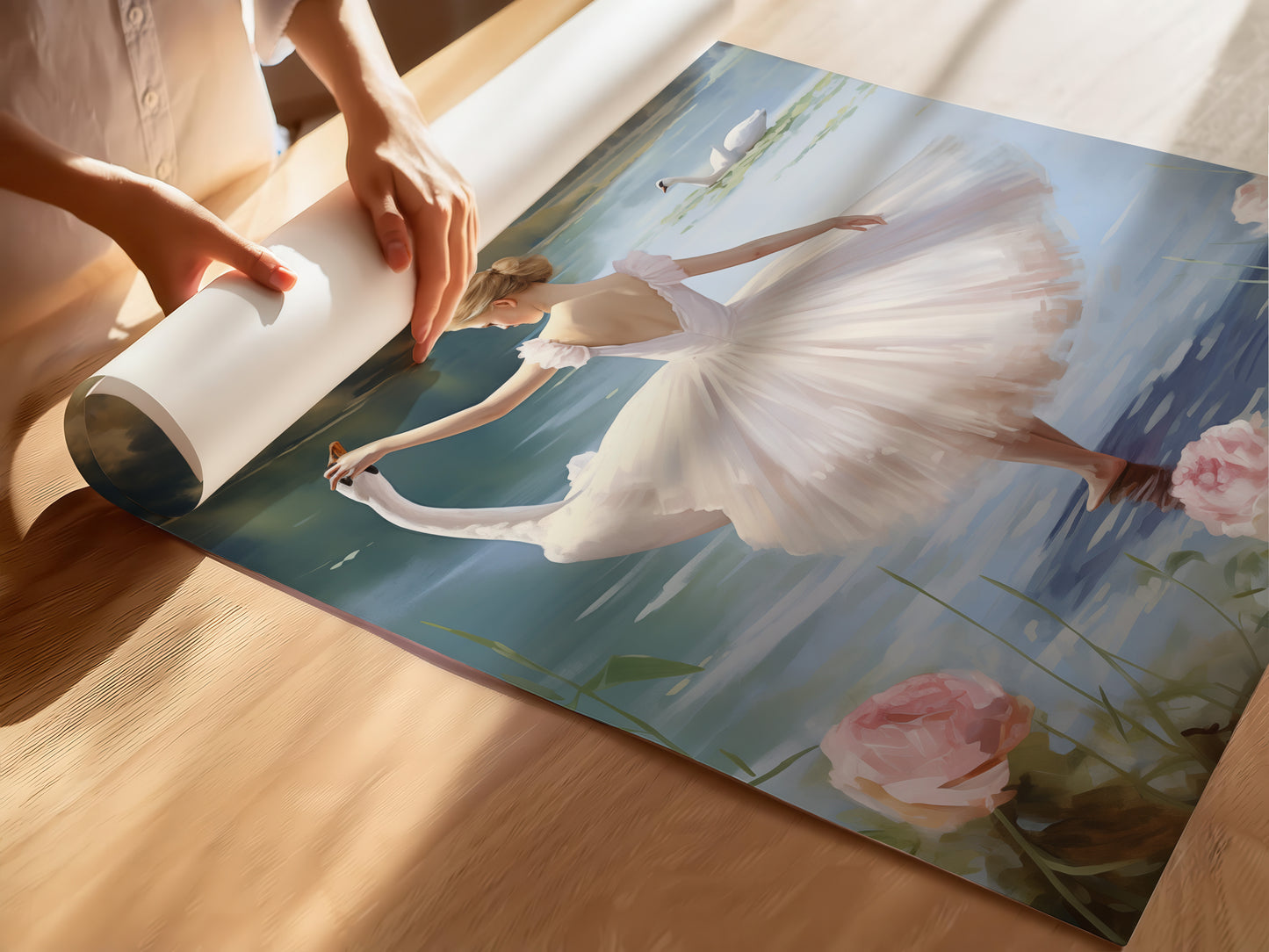 Poster - Ballerina at the Lake